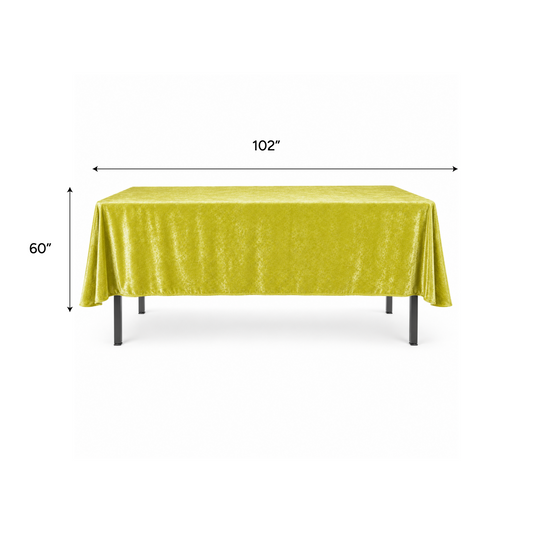 Crush Velvet Tablecloth Rectangular