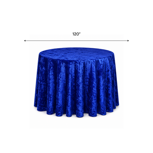Crushed Velvet Table Cloth 120" Round