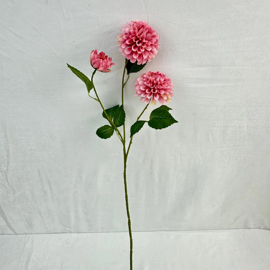 Pink Silk French Dahlia Spray - 3 Heads RosesHQ.com