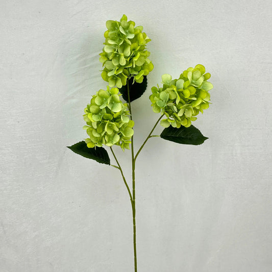 Green Silk Pagoda Hydrangea Spray - 3 Heads RosesHQ.com