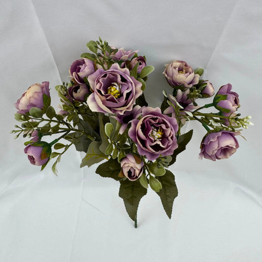 Lavender Silk Peony Bush - 7 Heads RosesHQ.com