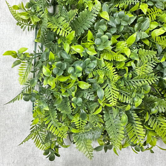 Mixed Green Artificial Grass Wall Panel 3-Style 40x60cm RosesHQ.com