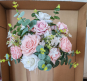 Flower Ball for Décor - White & Pink - 30cm