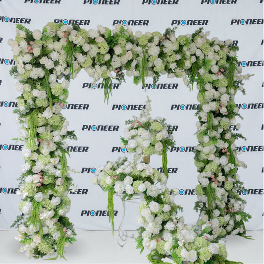 Premium White Rose and Hydrangea Floral Centerpiece