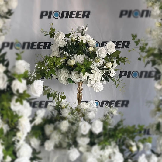 Premium White Rose Floral Display Centerpiece Roses HQ
