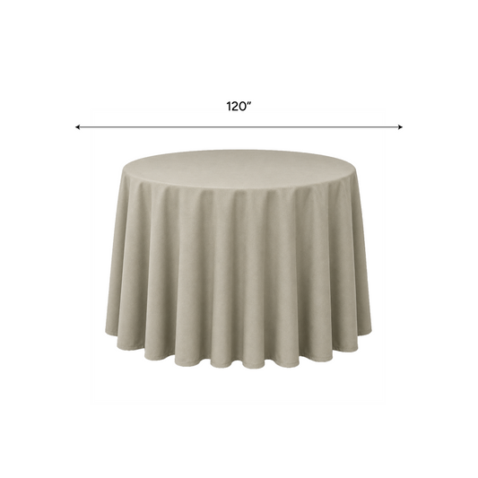 Polyester Table Cloth Premium Colors 120" Round