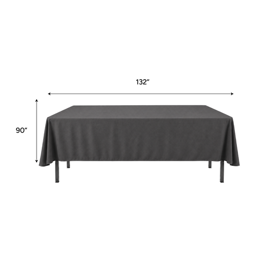 Polyester Table Cloth Premium Colors 90"x132"