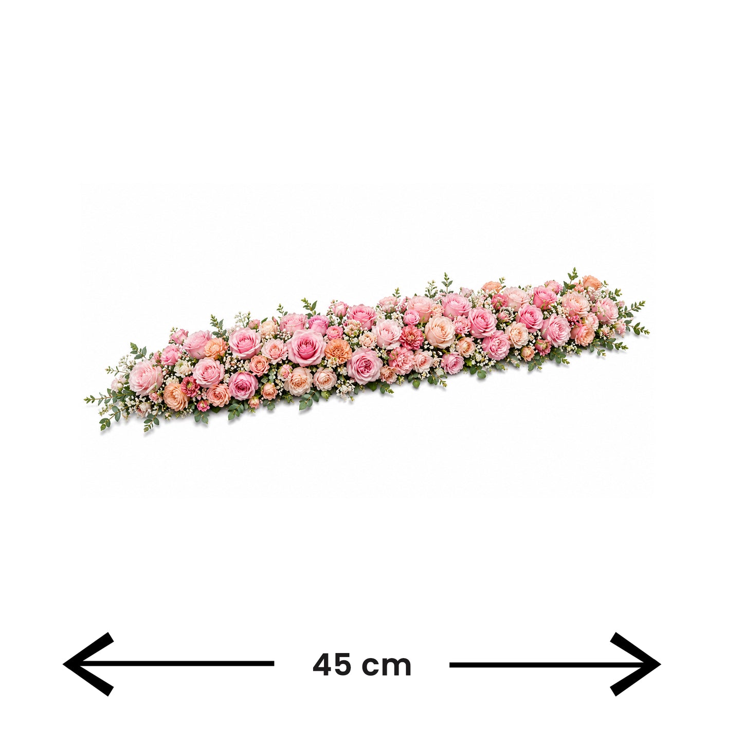 Flower Runner Blush Pink And Cream