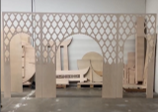 Luxury Triple Arch Wedding Set - Middle Arch - 8 x 8 Ft / 2 Side Arch - 4 x 8 Ft