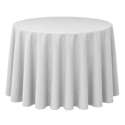 Polyester Tablecloth Black 108" Round