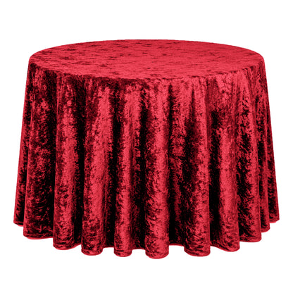 Crushed Velvet Table Cloth 120" Round