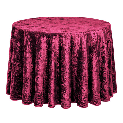 Crushed Velvet Table Cloth 120" Round