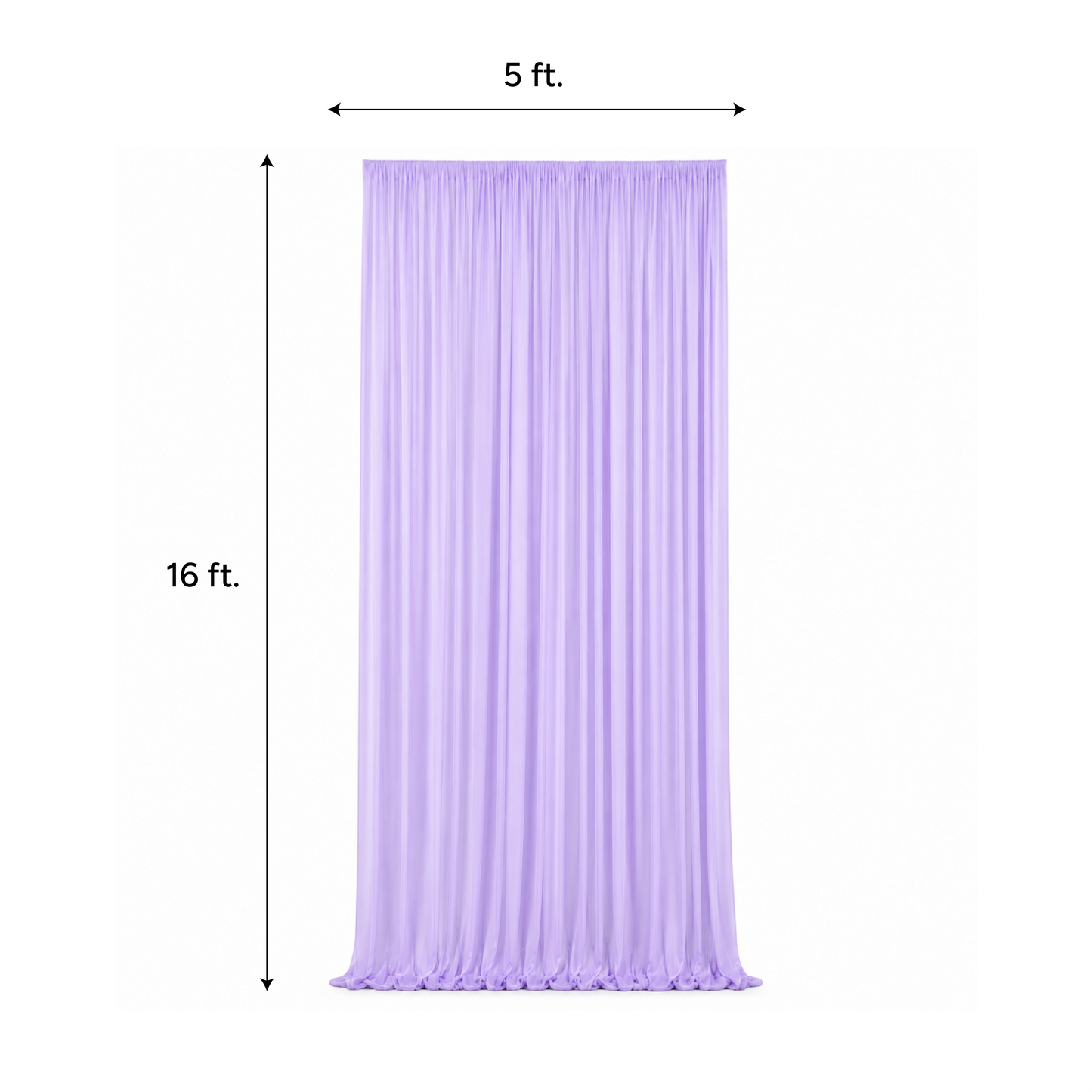 Chiffon Backdrop 5Ft X 16Ft