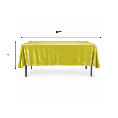 Crush Velvet Tablecloth Rectangular