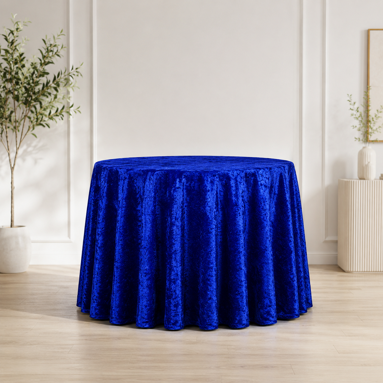 Crushed Velvet Table Cloth 120" Round