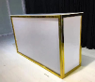 Bar Counter - White with Gold Frame