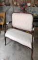 2 Seater White Sofa