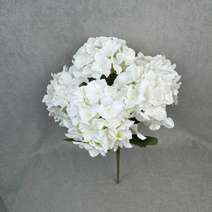 White Silk Peony Spray - 3 Heads RosesHQ.com