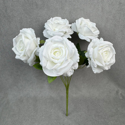 White Silk Star Moon Rose Bush - 7 Heads RosesHQ.com
