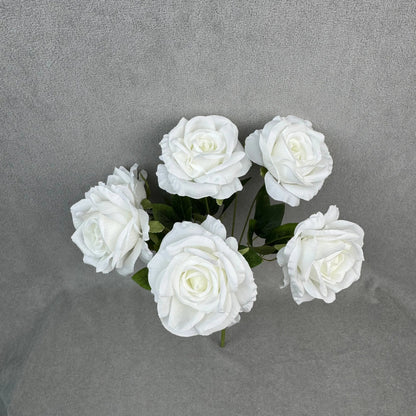 White Silk Star Moon Rose Bush - 7 Heads RosesHQ.com