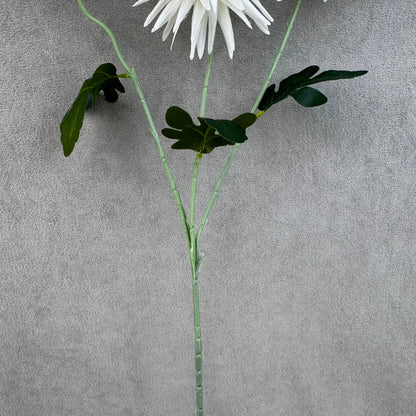 White Silk Flame Chrysanthemum Spray - 3 Heads RosesHQ.com