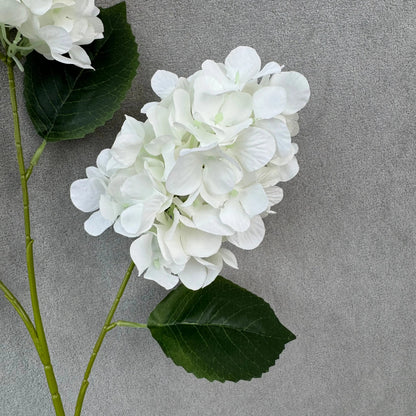 White Silk Pagoda Hydrangea Spray - 3 Heads RosesHQ.com