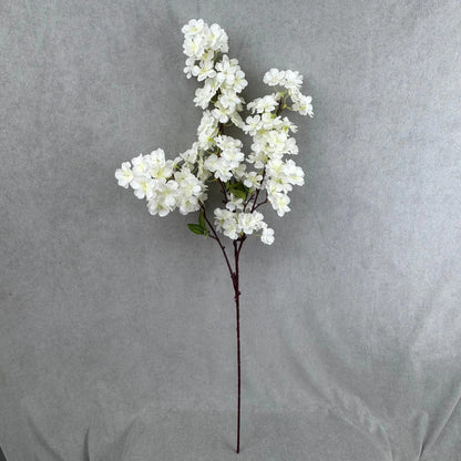 Ivory Silk New Pastoral Large Cherry Blossom Branch RosesHQ.com
