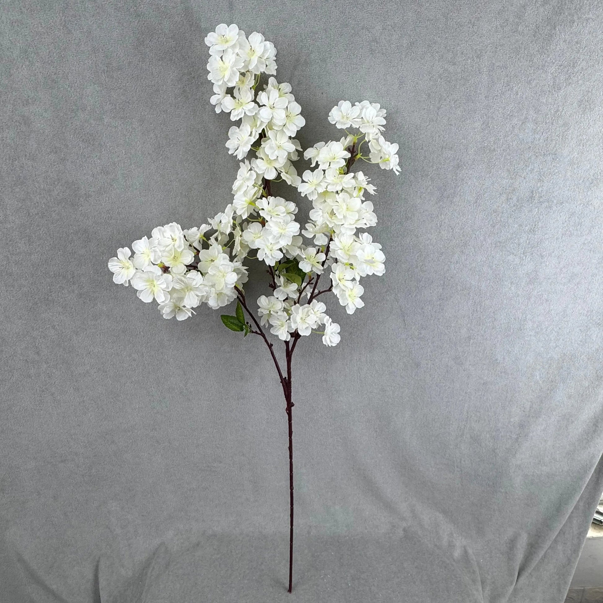 Ivory Silk New Pastoral Large Cherry Blossom Branch RosesHQ.com