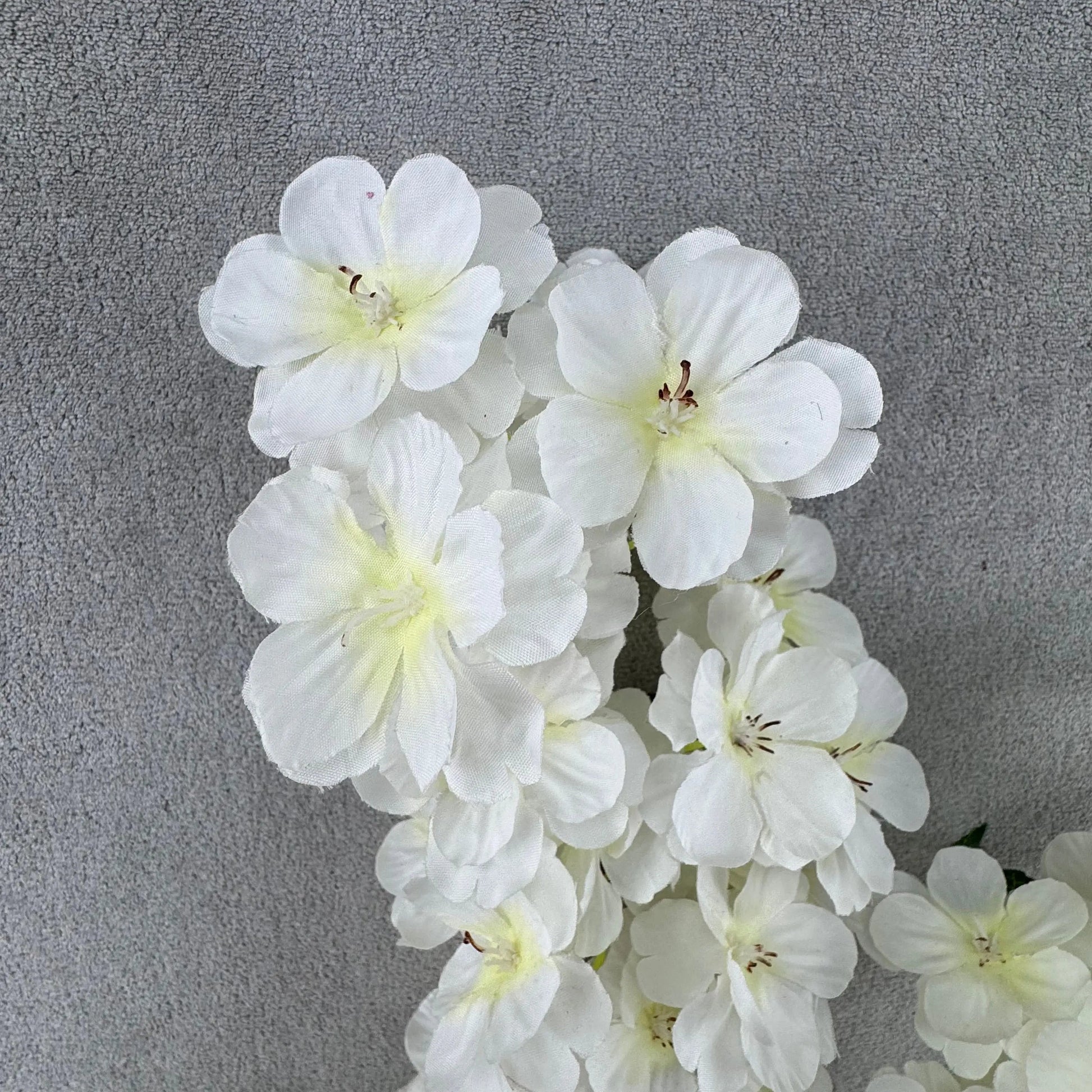 Ivory Silk New Pastoral Large Cherry Blossom Branch RosesHQ.com