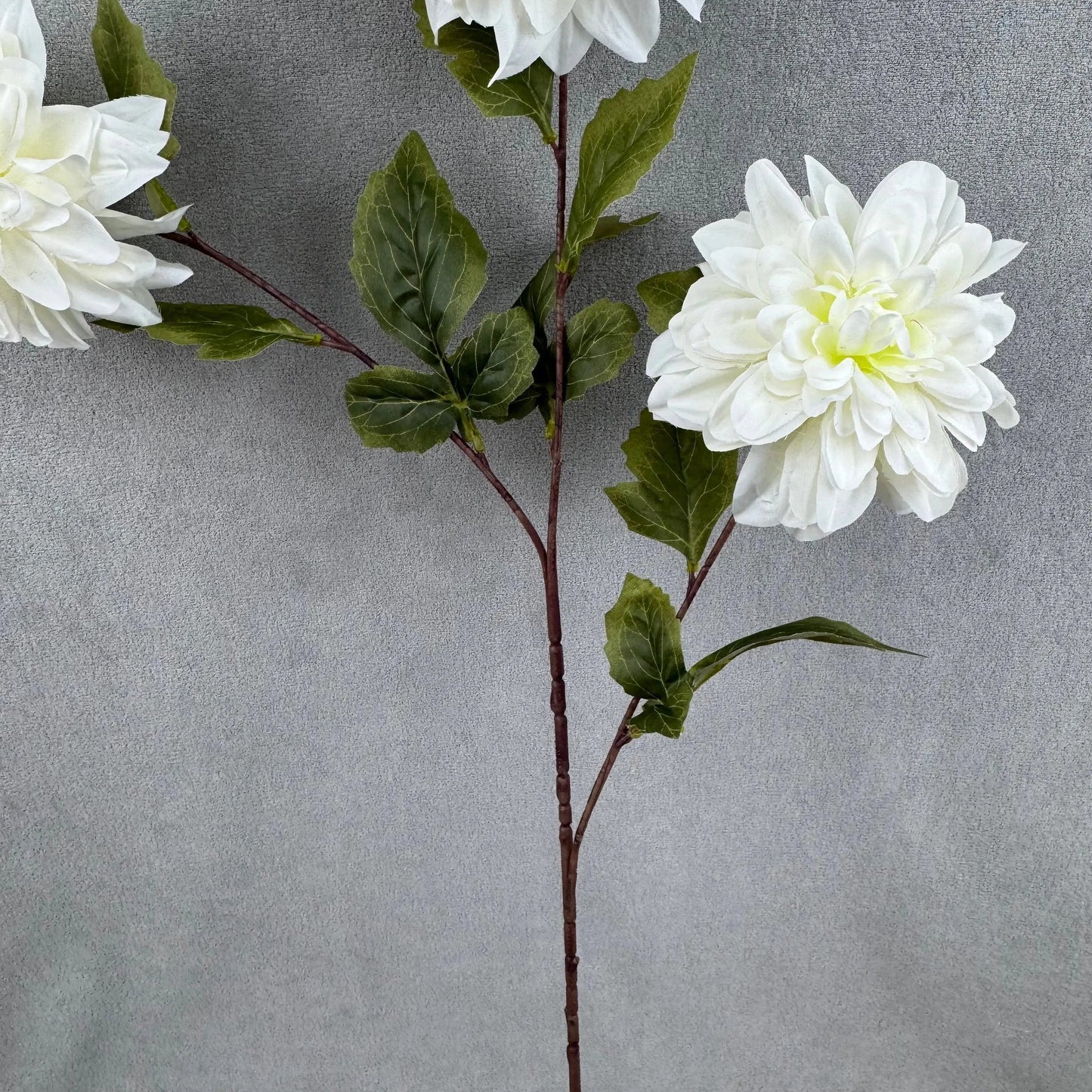 Ivory Silk Dahlia Spray - 3 Heads RosesHQ.com
