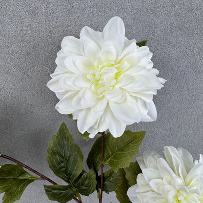 Ivory Silk Dahlia Spray - 3 Heads RosesHQ.com