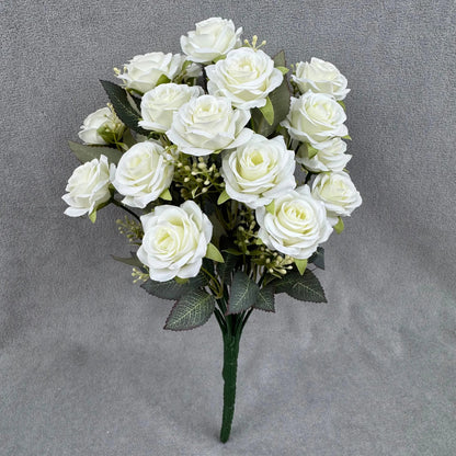 Ivory Silk Happiness Rose Bush - 24 Heads RosesHQ.com