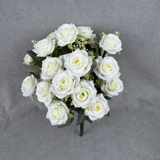 Ivory Silk Happiness Rose Bush - 24 Heads RosesHQ.com