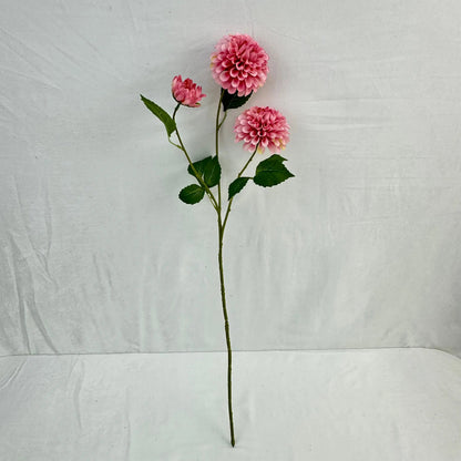 Pink Silk French Dahlia Spray - 3 Heads RosesHQ.com