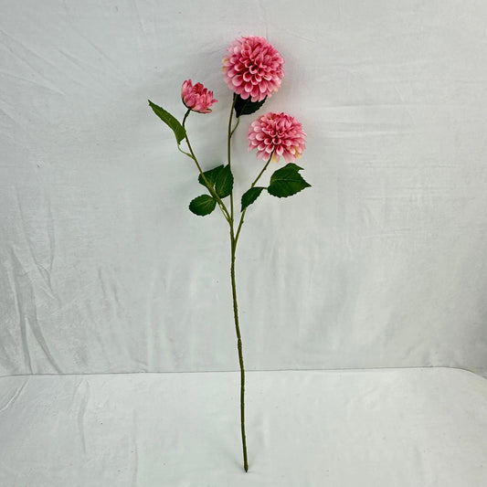 Pink Silk French Dahlia Spray - 3 Heads RosesHQ.com