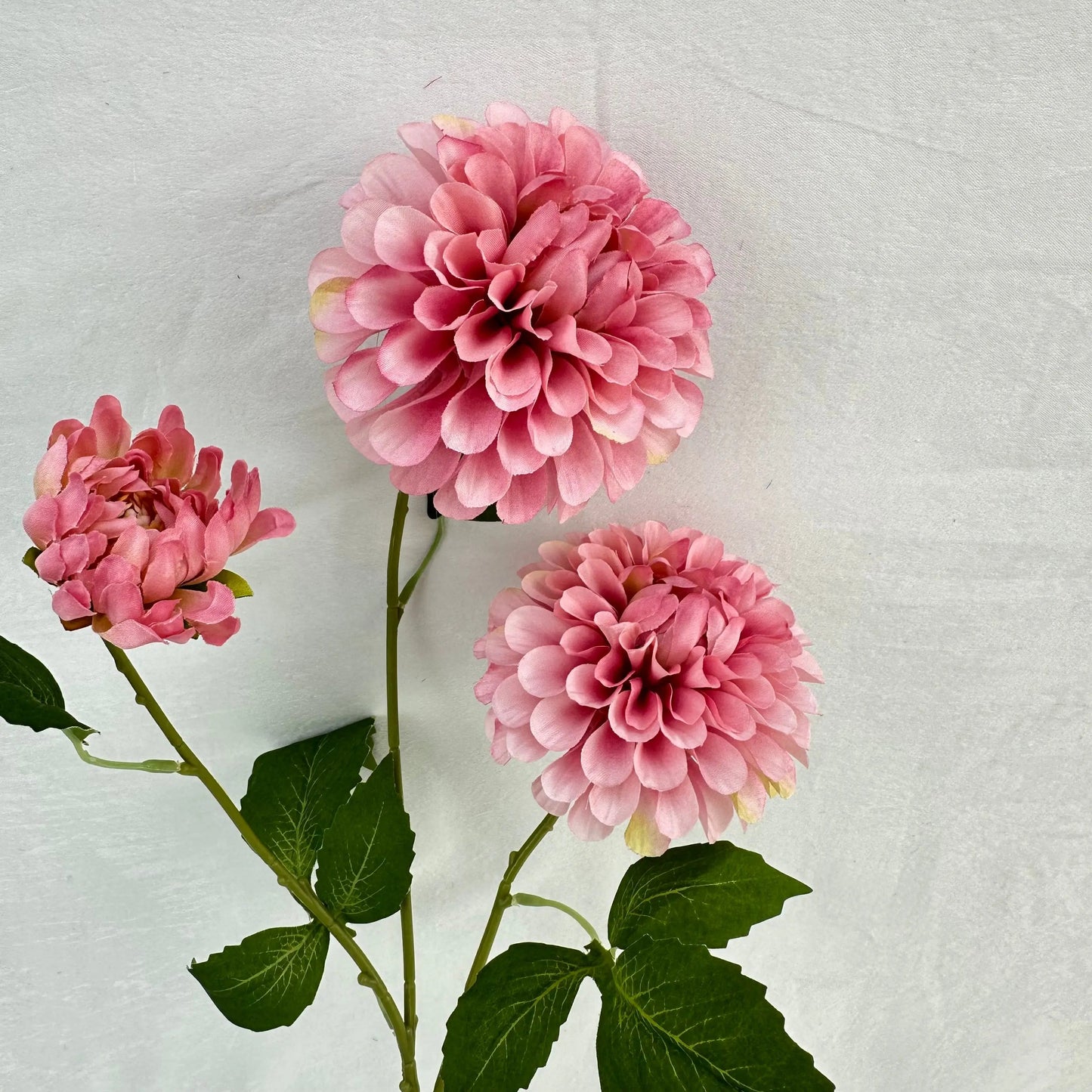 Pink Silk French Dahlia Spray - 3 Heads RosesHQ.com