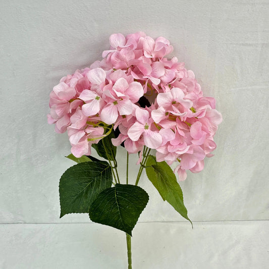 Pink Silk Print Hydrangea Bush - 5 Heads RosesHQ.com