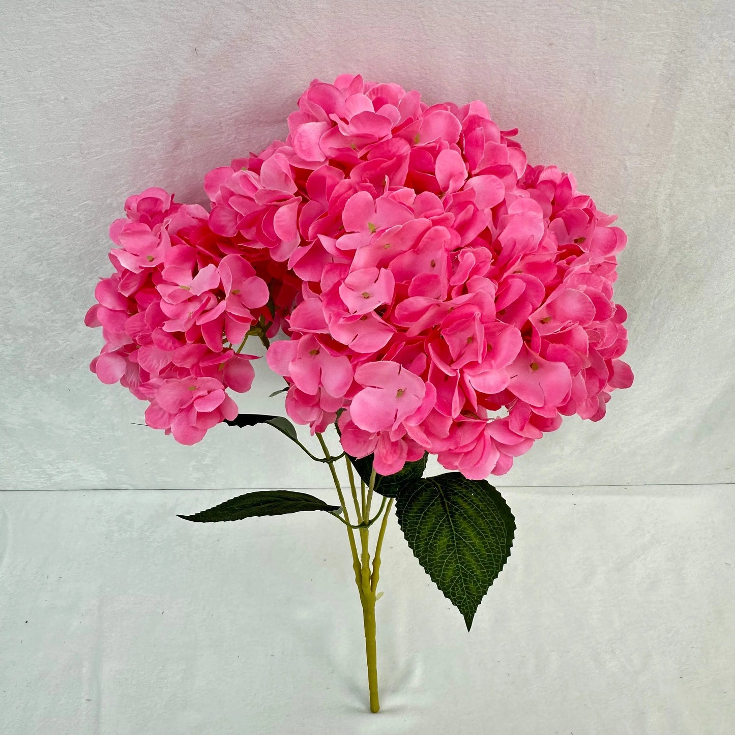 Dark Pink Silk French Hydrangea Bush - 5 Heads RosesHQ.com