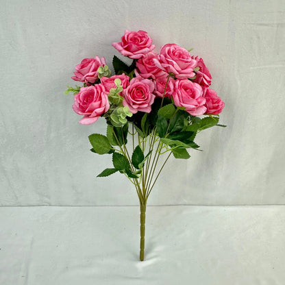 Pink Silk Wedding Rose Bush - 11 Heads RosesHQ.com