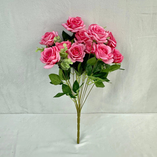 Pink Silk Wedding Rose Bush - 11 Heads RosesHQ.com