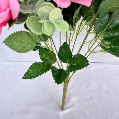 Pink Silk Wedding Rose Bush - 11 Heads RosesHQ.com