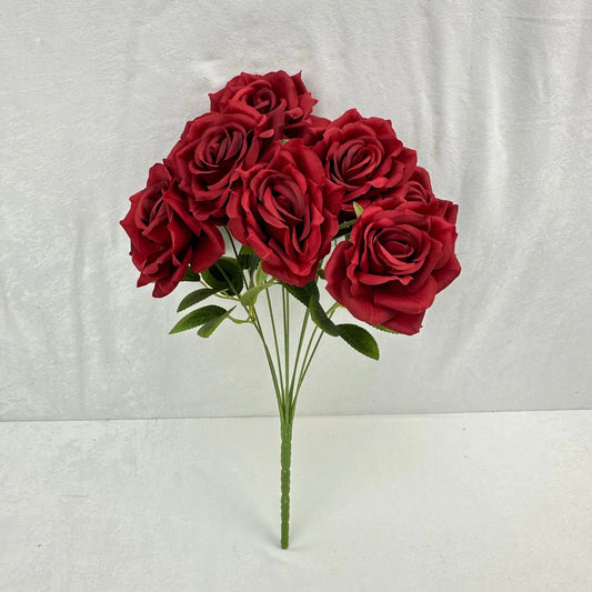 Red Silk Fruit Rose Bush - 9 Heads RosesHQ.com