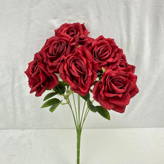 Red Silk Fruit Rose Bush - 9 Heads RosesHQ.com