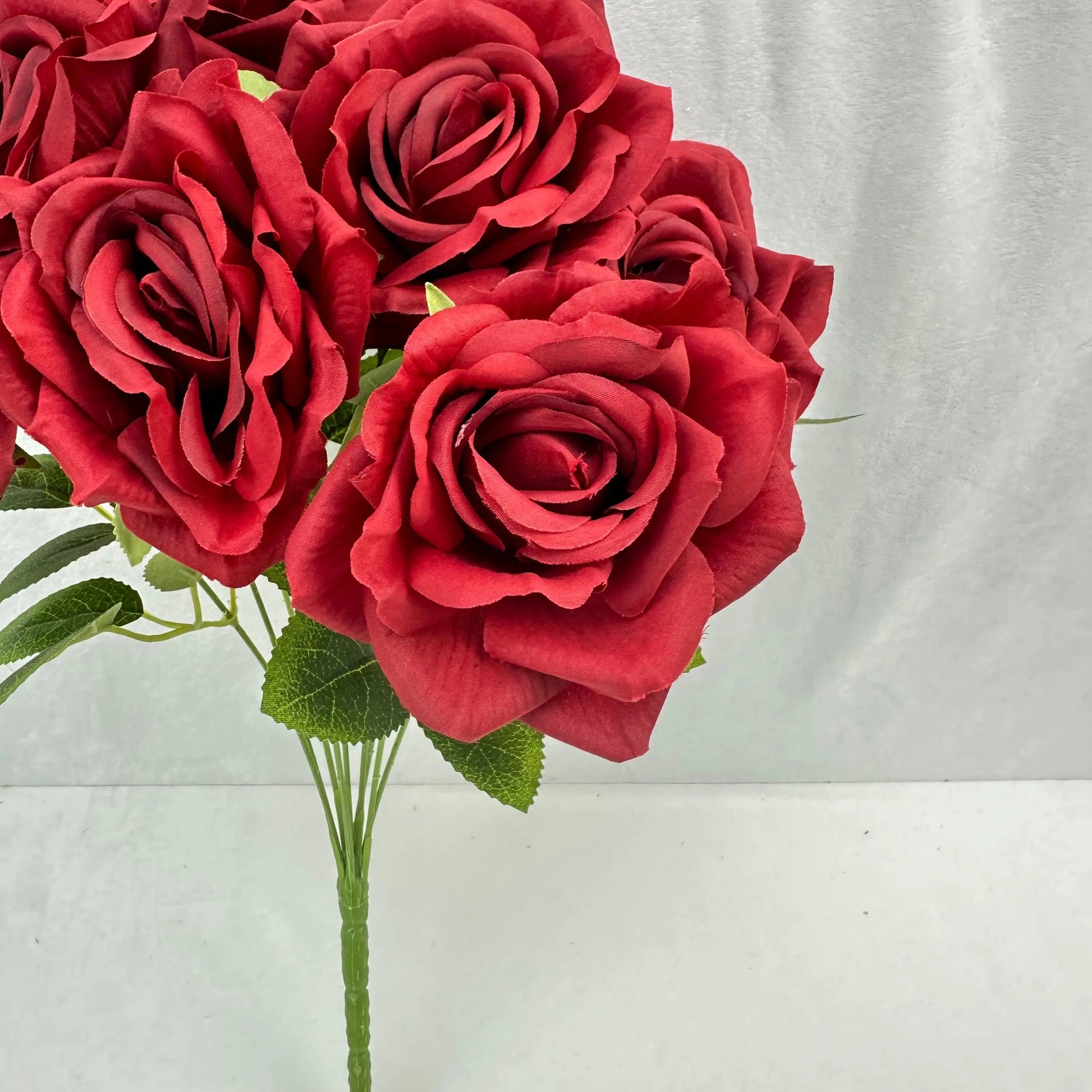 Red Silk Fruit Rose Bush - 9 Heads RosesHQ.com
