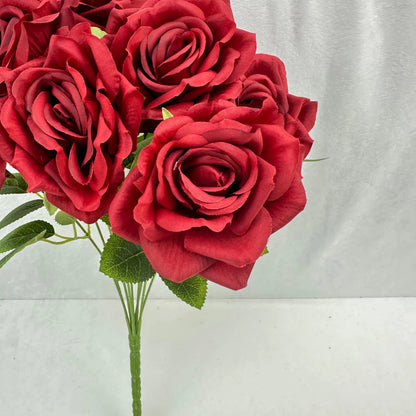 Red Silk Fruit Rose Bush - 9 Heads RosesHQ.com