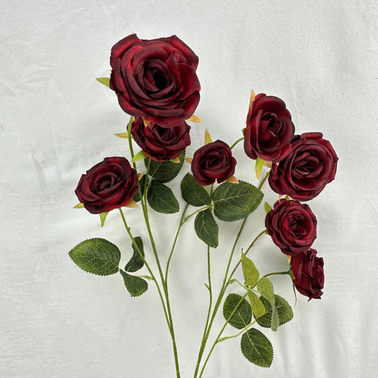 Red Silk Empress Rose Bush - 8 Heads RosesHQ.com