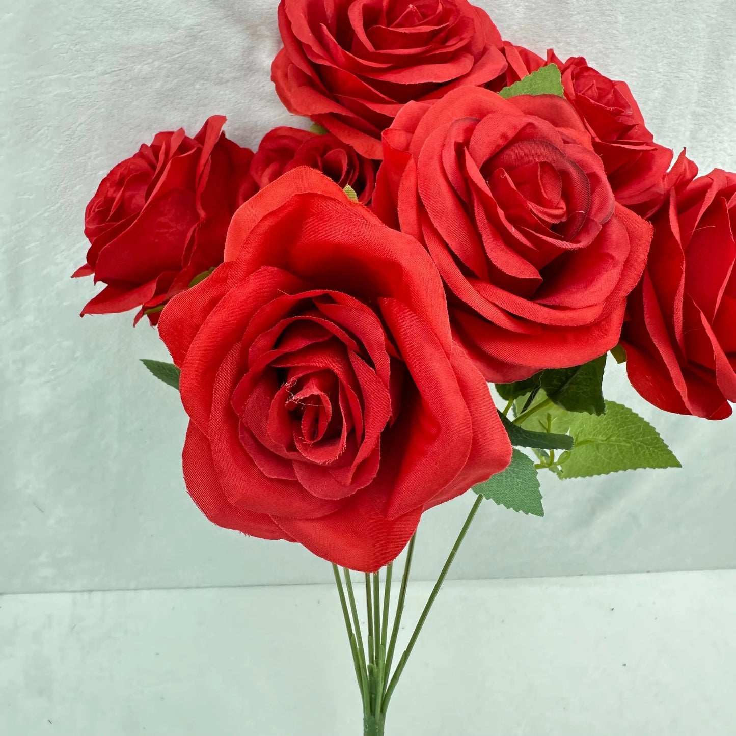 Red Silk Happiness Rose Bush - 7 Heads RosesHQ.com