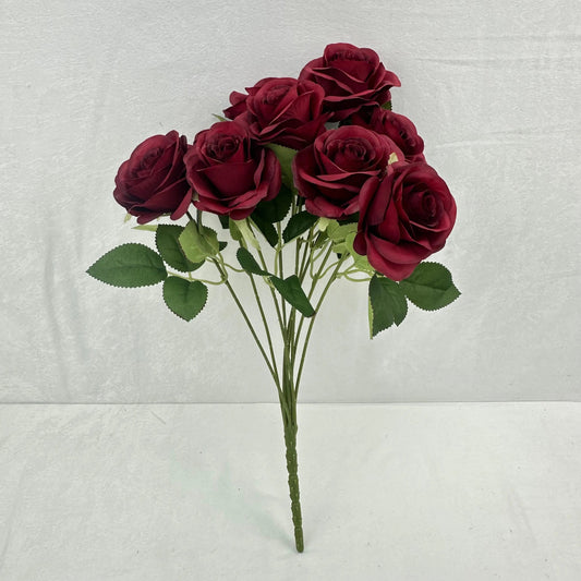 Red Silk Holland Rose Bush - 9 Heads RosesHQ.com