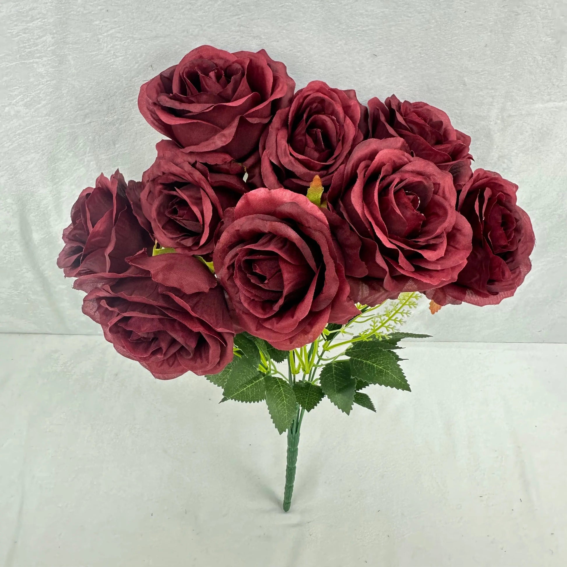 Red Silk Acacia Rose Bush - 9 Heads RosesHQ.com