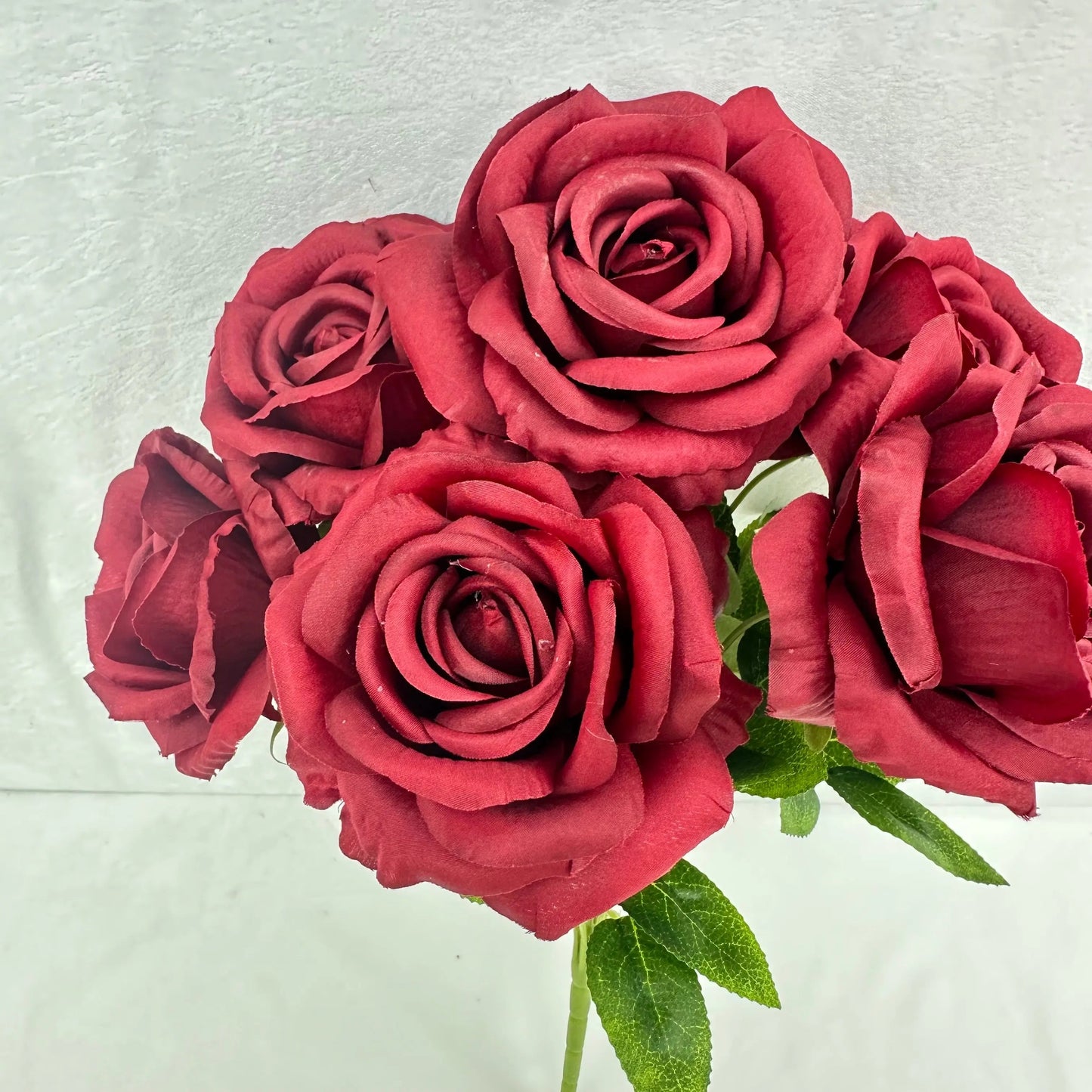 Red Silk Wedding Rose Bush - 7 Heads RosesHQ.com